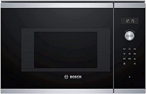 Bosch Serie 6 Bfl524Ms0 Incasso Solo Microonde 20L 800W Nero, Acciaio Inossidabile Forno A Microonde