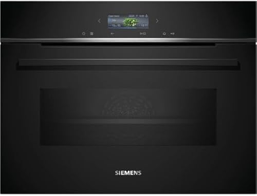 Siemens Cm724G1B1 Iq700 - Forno Compatto Da Incasso Con Funzione Microonde, Larghezza 59,4 Cm, Assistente Al Forno Con Controllo Vocale, Humidclean Pl