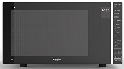 Whirlpool Mwp 303 Sb - Dimensioni 53,9Cm X 39,8Cm X 30,0Cm Forno Microonde 30 Litri Con Potenza 900W Microonde E 1050W Grill. Forno A Microonde Con Fu