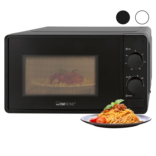 Clatronic® Forno A Microonde Con Vano Cottura Da 20 L E Illuminazione Per Camera Di Cottura, Microwave Con 6 Livelli Di Potenza, Microonde Con Timer D