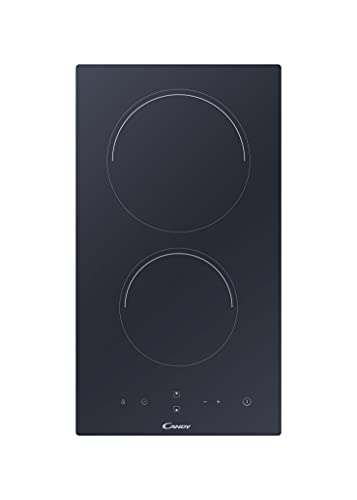Candy Cid 30/G3 Piano Cottura A Induzione, 2 Fuochi, 3500 W, Comandi Touch, Timer Elettronico, Vetroceramica, Blocco Sicurezza, 28,8X52X5,6 Cm, Nero