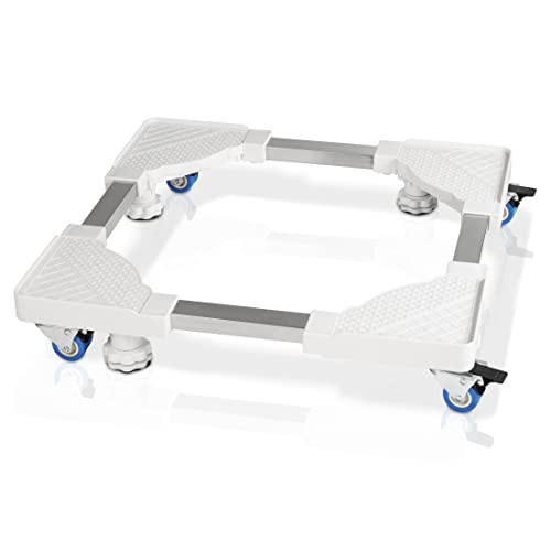 Xavax - Base Con Piedi Regolabili E Ruote Per Lavatrice, Asciugatrice, Frigorifero, Portata 150 Kg