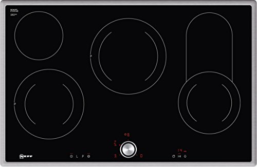 Neff T18Tt16N0 - Piano Cottura Elettrico N70/80 Cm/Twistpad/Zona Di Cottura/Vetroceramica/Telaio In Acciaio Inox