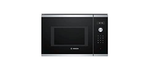 Bosch Serie 6 Bel554Ms0, Forno A Microonde Ad Incasso, 25L 900W, Acciaio Inossidabile/Nero