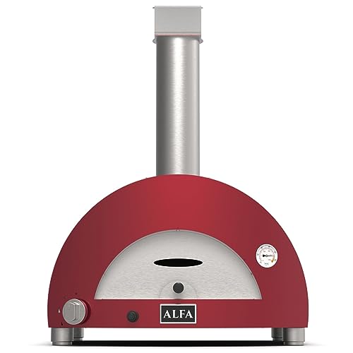 Alfa Forni Barbecue A Gas Di Marca Modello Moderno 1 Pizza Gas Antique Red