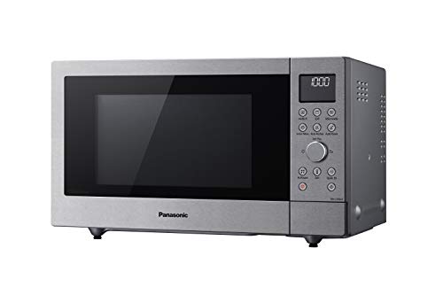 Panasonic Nnn-Cd58 - Forno A Microonde (1000 Watt, Con Griglia E Aria Calda, Inverter Microonde 27 Litri, Bassa Profondità Di Costruzione) In Acciaio