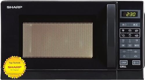 Sharp R642Bkw Forno A Microonde 2 In 1 Con Grill, 20 L, Nero