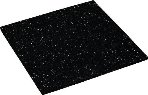 Scanpart 140120002 Tappetino Antiscivolo E Vibrante, 60 X 60 Cm, Gomma, Nero