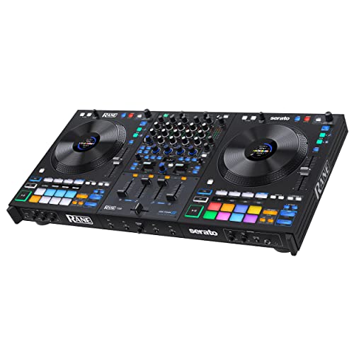 Rane Four Advanced 4 Channel Stems Dj Controller - Jog Wheel Da 8,5” Dotate Di Display, Mixer Con Effetti Interni, Serato Dj Pro E Pitch ‘N Time