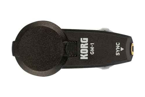 Korg - Gm-1, Metronomo Auricolare In Ear Sincronizzabile, Tempo Da 30 A 252 Bpm, Jog Switch, Autonomia 100 Ore, Confezione 2 Pezzi, Colore Nero