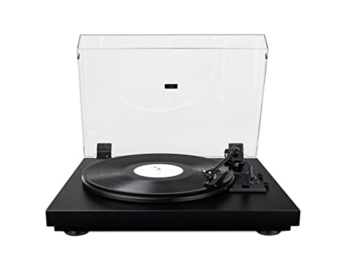 Pro-Ject Automat A1, Giradischi Completamente Automatico Con Preamplificatore Fono, Commutazione Elettronica 33/45 E Pickup Om10 Preimpostato, Nero