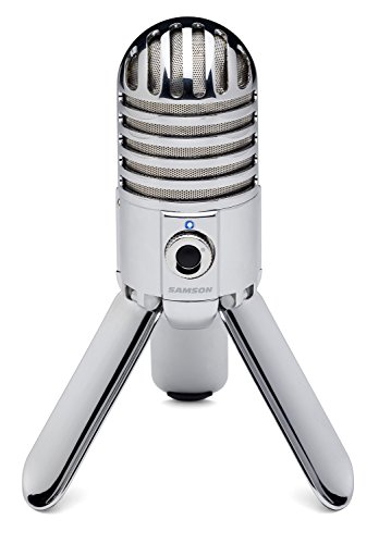 Samson Meteor Mic - Portable Usb Studio Quality Condenser Microphone - High Performance, General Purpose/Podcast/Gaming/Music Recording Microphone, 16