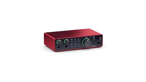 Focusrite Scarlett 2I2 (4° Gen.), Interfaccia Audio Usb Per Registrazioni, Brani, Streaming E Podcast — Registrazioni Professionali Ad Alta Fedeltà E