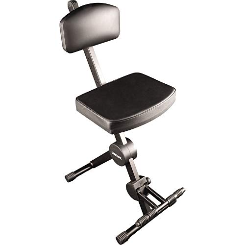 Quik Lok - Dx/749 Sgabello Con Schienale E Poggiapiedi Per Musicisti, Struttura Pieghevole E Regolabile In Altezza, Massimo Comfort E Praticità, Color