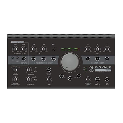 Mackie Big Knob Series, Controller Per Monitor Da Studio 4X3, 192 Khz, Usb I/O (Big Knob Studio Plus)