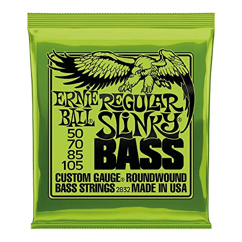 Ernie Ball, Regular Slinky Accordatura Al Nickel, Corde Per Basso Elettrico, Diametro 50-105