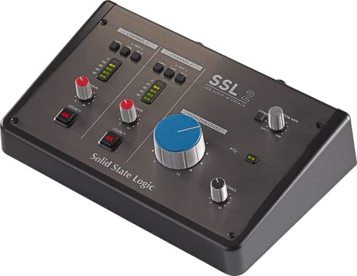 Solid State Logic Ssl 2 Usb Audio Interface - 24 Bit/192 Khz, 2-In 2-Out, With Ssl Legacy 4K Analogue Enhancement And Included Ssl Software Production