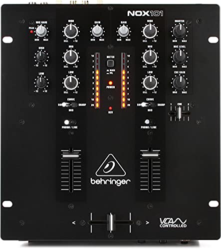 Behringer Nox101 Pro Dj Mixer 2 Canali Usb Faders Infinium Crossfader Vca
