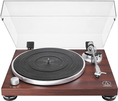 Audio-Technica Lpw50Btrw Giradischi Wireless Con Trazione A Cinghia Palissandro