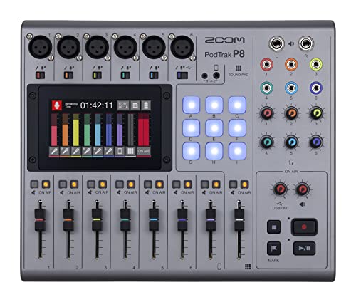 Zoom - P8 - Mixer/Registratore Podcast Portatile