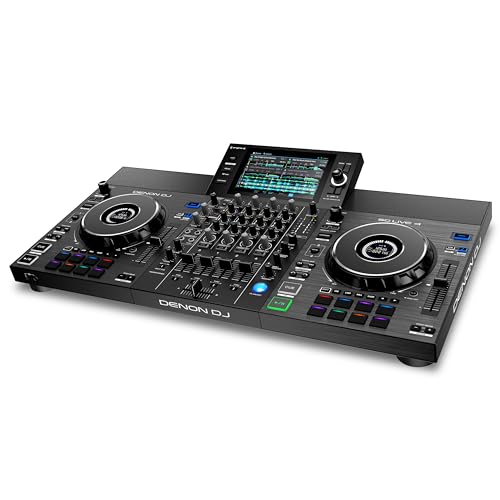 Denon Dj Sc Live 4 - Console Dj, Mixer Dj A 4 Canali, Streaming Da Amazon Music, Wi-Fi, Casse, Compatibile Con Serato Dj & Virtual Dj