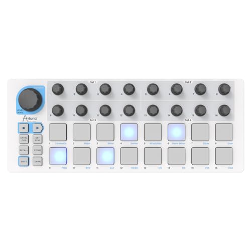 Arturia - Beatstep - Controller E Sequencer Midi Compatto Con Pacchetto Software Creativo Per Registrazioni Di Alta Qualità - 16 Pad, 16 Encoder