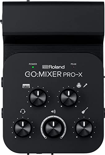 Roland Go:Mixer Pro-X Mixer Audio Per Smartphone | Collegate E Mixate Fino A 7 Sorgenti Audio | Aggiungete Audio Di Qualità Da Studio Ai Vostri Conten