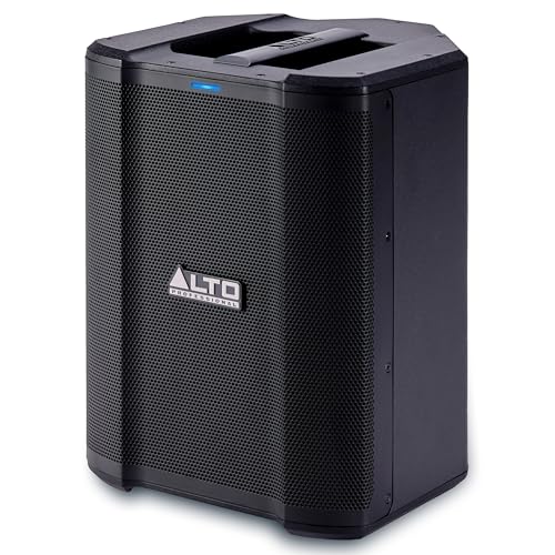 Alto Professional Busker - Pa Portatile Da 200 W Con Batteria Ricaricabile, Bluetooth, Mixer A 3 Canali, Effetti Alesis, App Control, Carica Usb