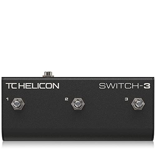 Tc Helicon Switch-3 Robusto Pedale Accessorio A 3 Interruttori Per Telecomando Esteso