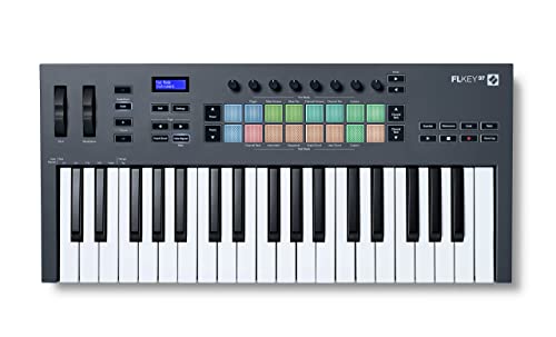 Novation Flkey 37 - Controller Midi A Tastiera, Con Integrazione Per Fl Studio, Modalità Accordi E Modalità Scala. Tutto Il Software Di Cui Hai Bisogn