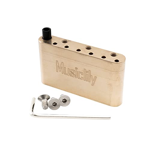 Musiclily Ultra 41Mm Blocco Tremolo In Ottone 52,5Mm String Spacing Per Chitarra Elettrica Prs Se Style Ponte Tremolo