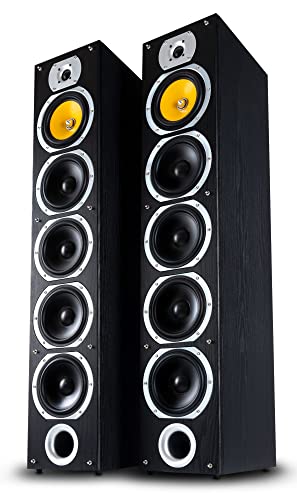 Bennett & Ross Exosphere Hifi Coppia Altoparlanti Da Pavimento Nero 2X 200W Rms