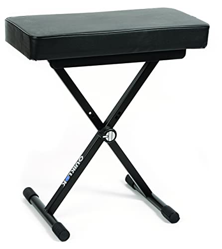 Quik Lok - Bx/8 Piccola Panca Ideale Per Piano O Tastiera Con Comodo Cuscino