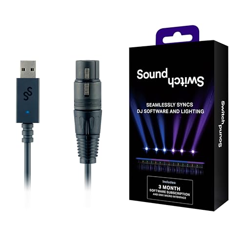 Soundswitch Dmx Micro Interface – Interfaccia Ultra Compatta Usb-Dmx Con Tre Mesi Di Accesso Gratuito Al Software Soundswitch