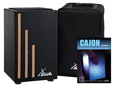 Xdrum Cajon Primero Negra Con Borsa E Guida
