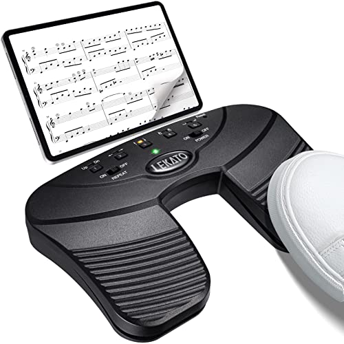 Lekato Bluetooth Page Turning Pedale Silenzioso Partizioni Pagina Turner Pedale Per Tablet E Telefono
