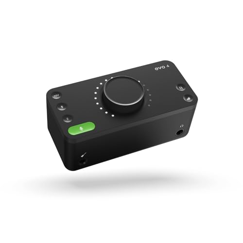 Audient Evo 4 Scheda Audio Usb, Audio Interface Per La Produzione Di Musica (2 In / 2 Out) Usb Audio-Interfaccia, Alimentazione Phantom 48 Volt, 2 Pre