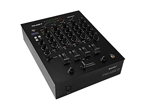 Omnitronic, Pm-422P 4-Channel Dj Mixer Con Bluetooth & Usb Player