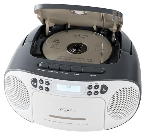 Reflexion Radio Cd Dab+, Dab, Fm Aux, Cd, Dab+, Cassetta, Fm, Usb, Grigio, Rcr2260Dab/Gr