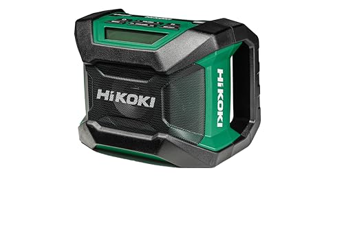 Hikoki Akku-Baustellenradio Ur18Da (Schnurloses Radio, Radiofrequenz: Fm/Dab, Kann Mit Netzadapter Oder Mit Akku Betrieben Werden)