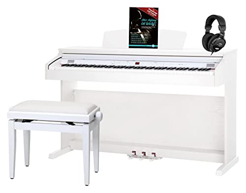 Classic Cantabile Dp-50 Wm Pianoforte Digitale - 88 Tasti Tastiera Pesata Hammer Action - Pianola Musicale Usb, 32 Polifonia, 3 Pedali - Piano Set Con
