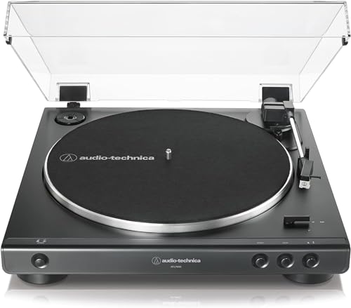 Audio-Technica At-Lp60Xbk Giradischi Con Trasmissione A Cinghia Completamente Automatico