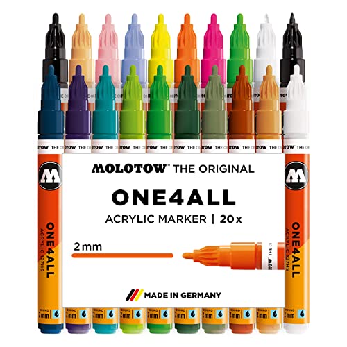 Molotow 200163 Kit 2 Da 20 Pennarelli One4All 127Hs