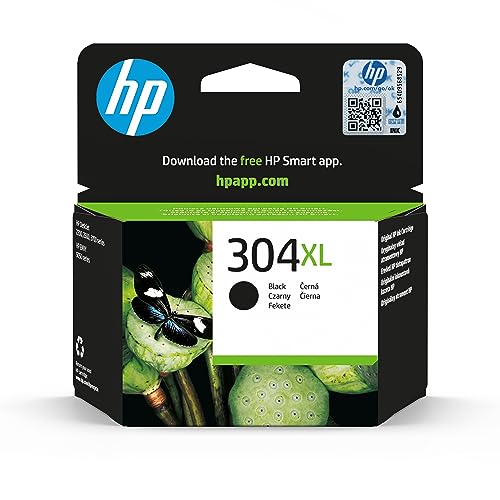 Hp 304Xl Nero, N9K08Ae, Cartuccia Originale Hp Da 300 Pagine, Ad Alta Capacità, Compatibile Con Stampanti Hp Deskjet 2620, 2630, 3720, 3730, 3750 E 37