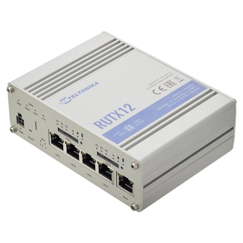 Teltonika Rutx12 Wireless Router Gigabit Ethernet Dual-Band (2.4 Ghz / 5 Ghz) 3G 4G Silver