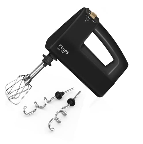Krups F60858 3 Mix 7000 Frullatore Manuale 60 Anni Edizione | 500 W | Manico Ergonomico | Cavo Lungo 1,65 M | Regolatore Di Velocità, Frusta E Impasta