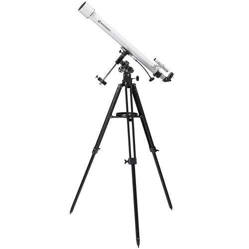 Bresser 4660910 - Telescopio Rifrattore Classic 60/900 Eq Sky Con Accessori, Colore: Bianco