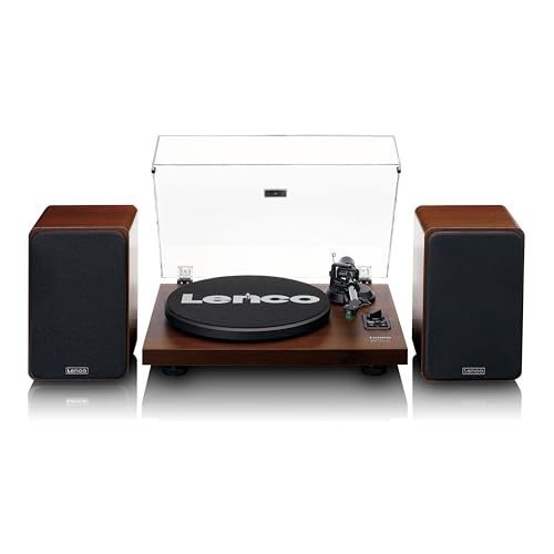 Lenco Ls-600Wa - Giradischi Bluetooth® - Giradischi Con Due Altoparlanti Esterni E 2 X 30 Watt Rms - Noce