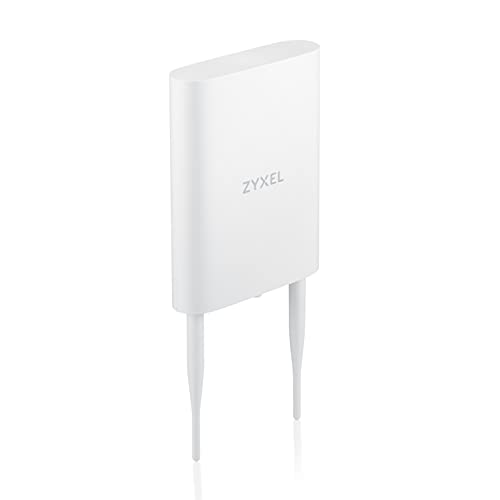 Zyxel Access Point Da Esterno True Wifi6 Ax1800 (802.11Ax Dual Band), Smart Mesh, Classificazione Ip55 E Mu-Mimo, Iniettore Poe Incluso, Cloud O Stand