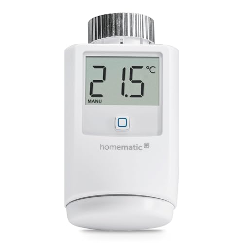 Homematic Ip Smart Home - Termostato Per Radiatore, Bianco, 9,7 X 5,8 X 7,1 Cm